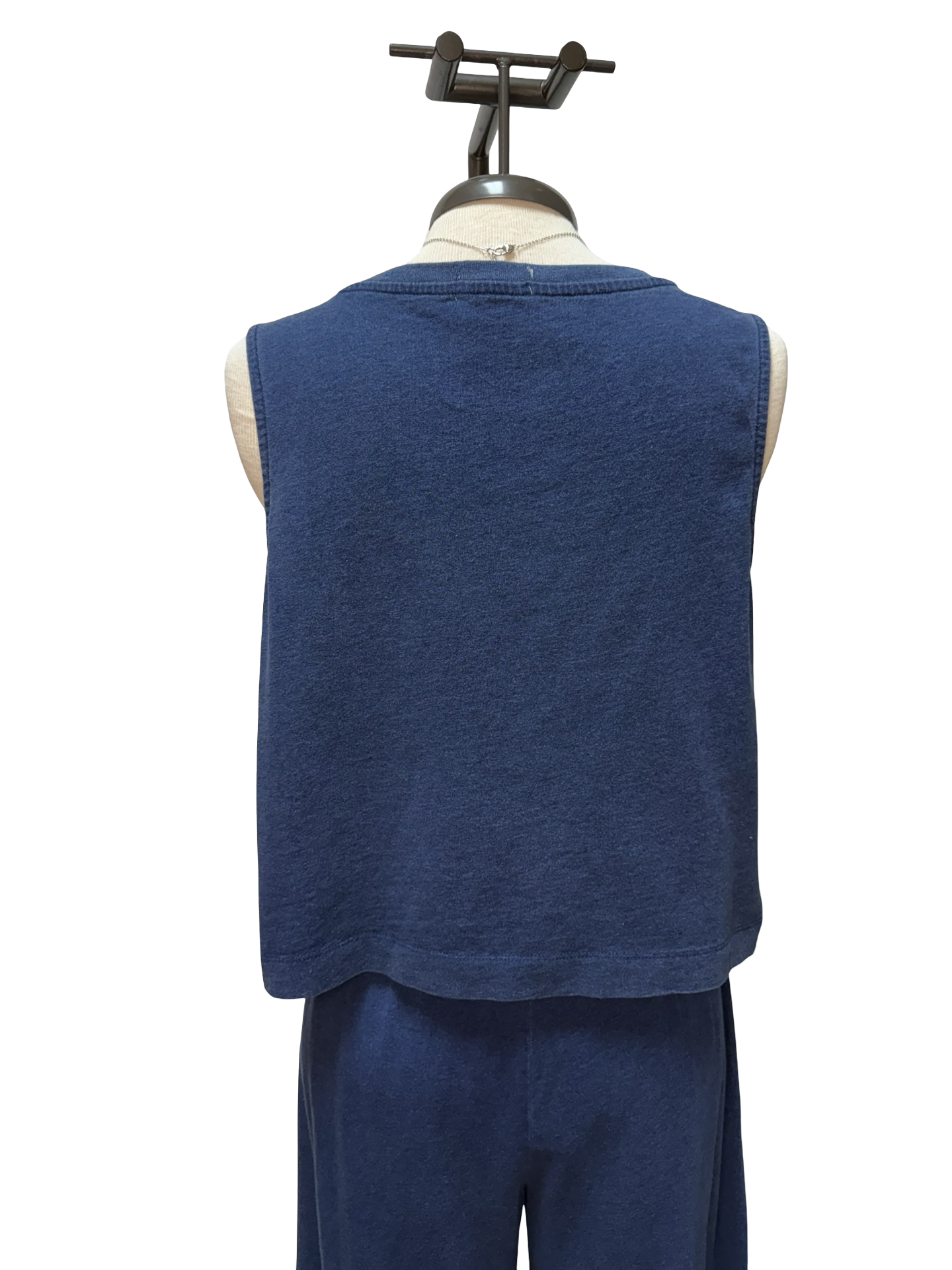 Sloane V Neck Denim Tank Indigo