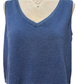 Sloane V Neck Denim Tank Indigo