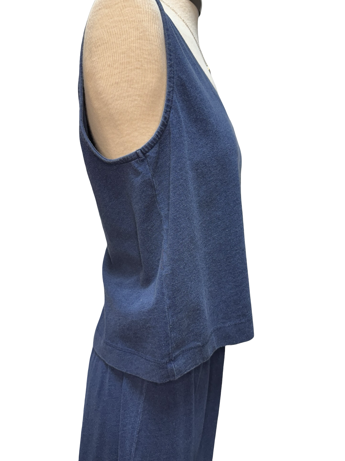 Sloane V Neck Denim Tank Indigo