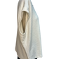 Soft Brush Fabric Round Neck Short Sleeve Top Ivory