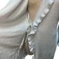 36" Ruffle Chenille Robe Light Blue