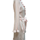 36" Ruffle Chenille Robe Light Pink
