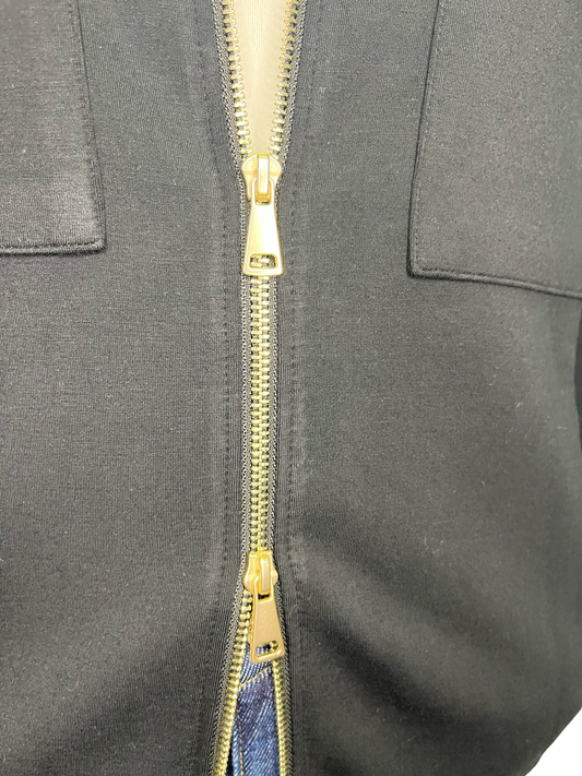 DreamTech Double Zip Bomber Jacket Black