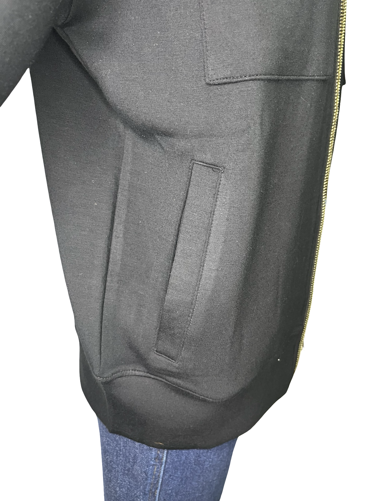 DreamTech Double Zip Bomber Jacket Black