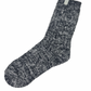 Marshmallow Crew Socks Heather Black One Size