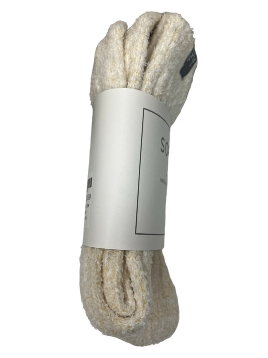 Marshmallow Crew Socks Heather Warm Sand One Size