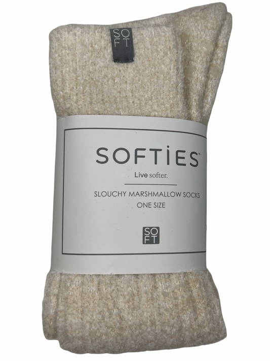 Marshmallow Slouch Socks Heather Warm Sand One Size