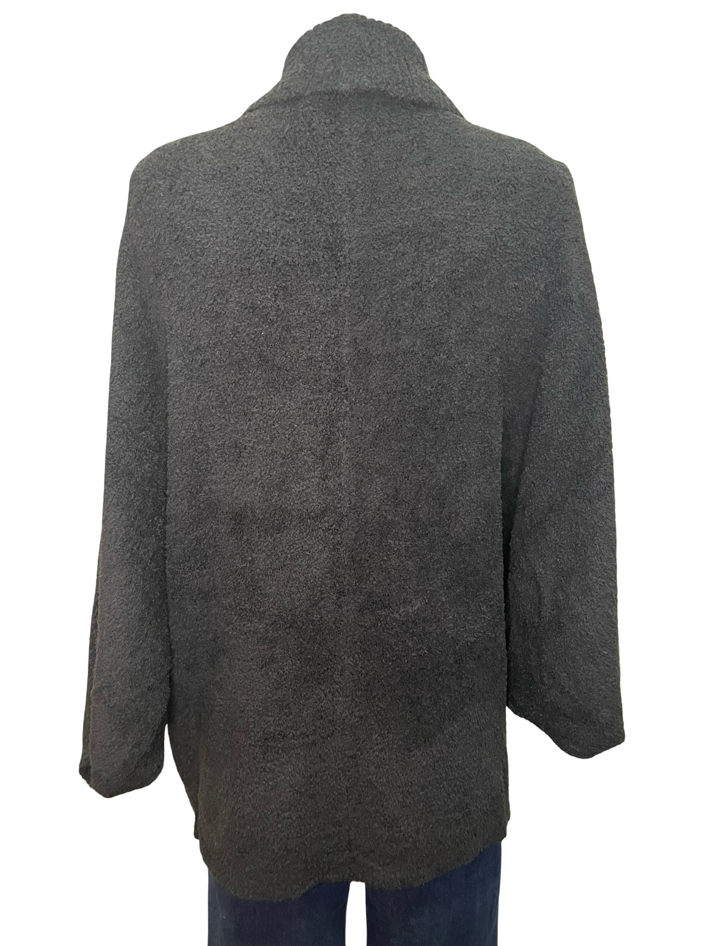 Solid Marshmallow Shrug Black One Size