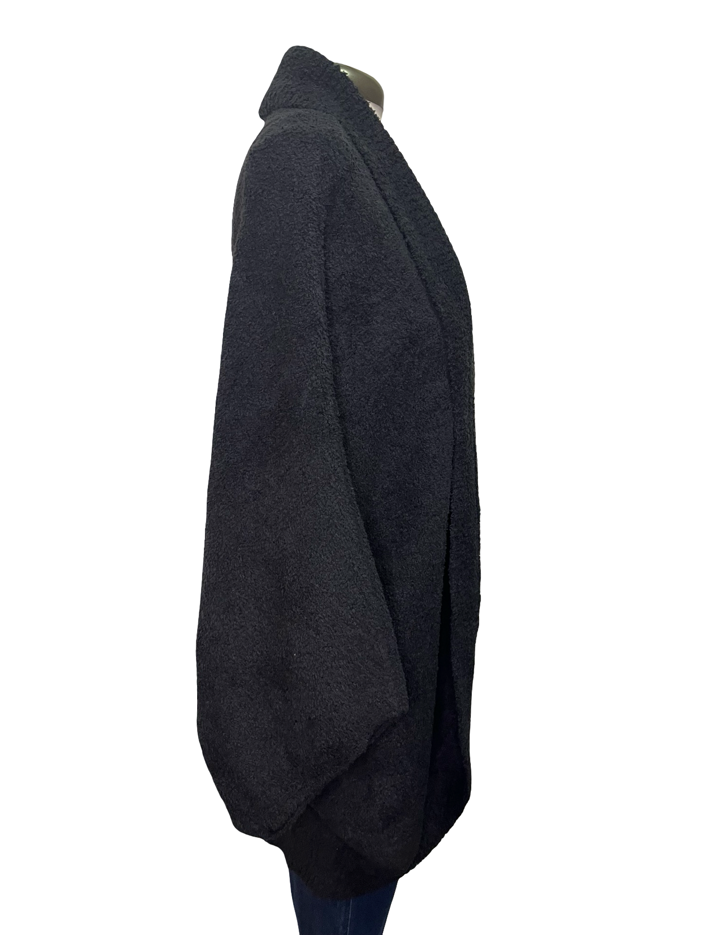 Solid Marshmallow Shrug Black One Size