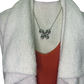 Ultra-Marshmallow Wrap Cardigan with Exaggerated Collar Almond