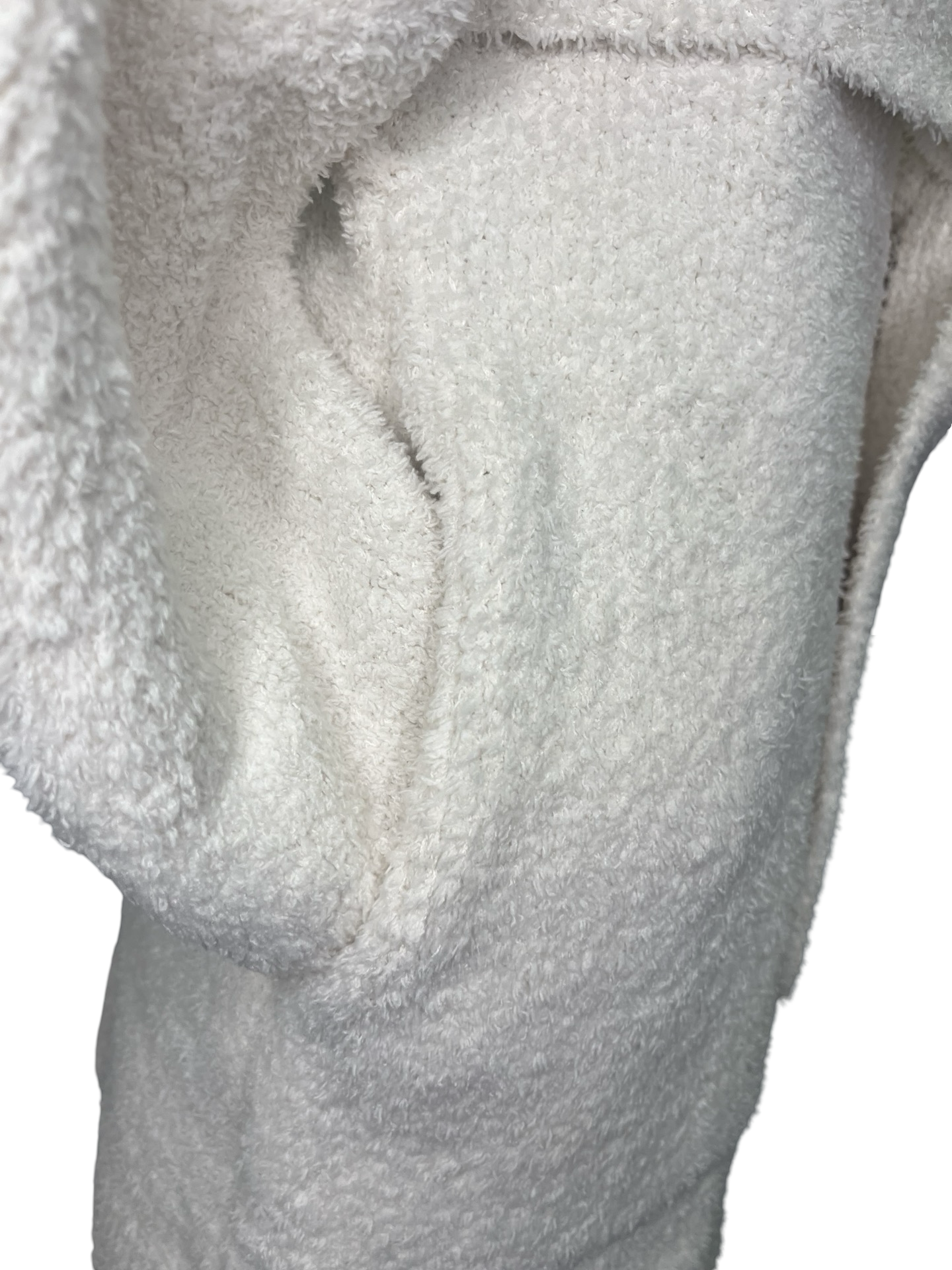 Ultra-Marshmallow Wrap Cardigan with Exaggerated Collar Almond