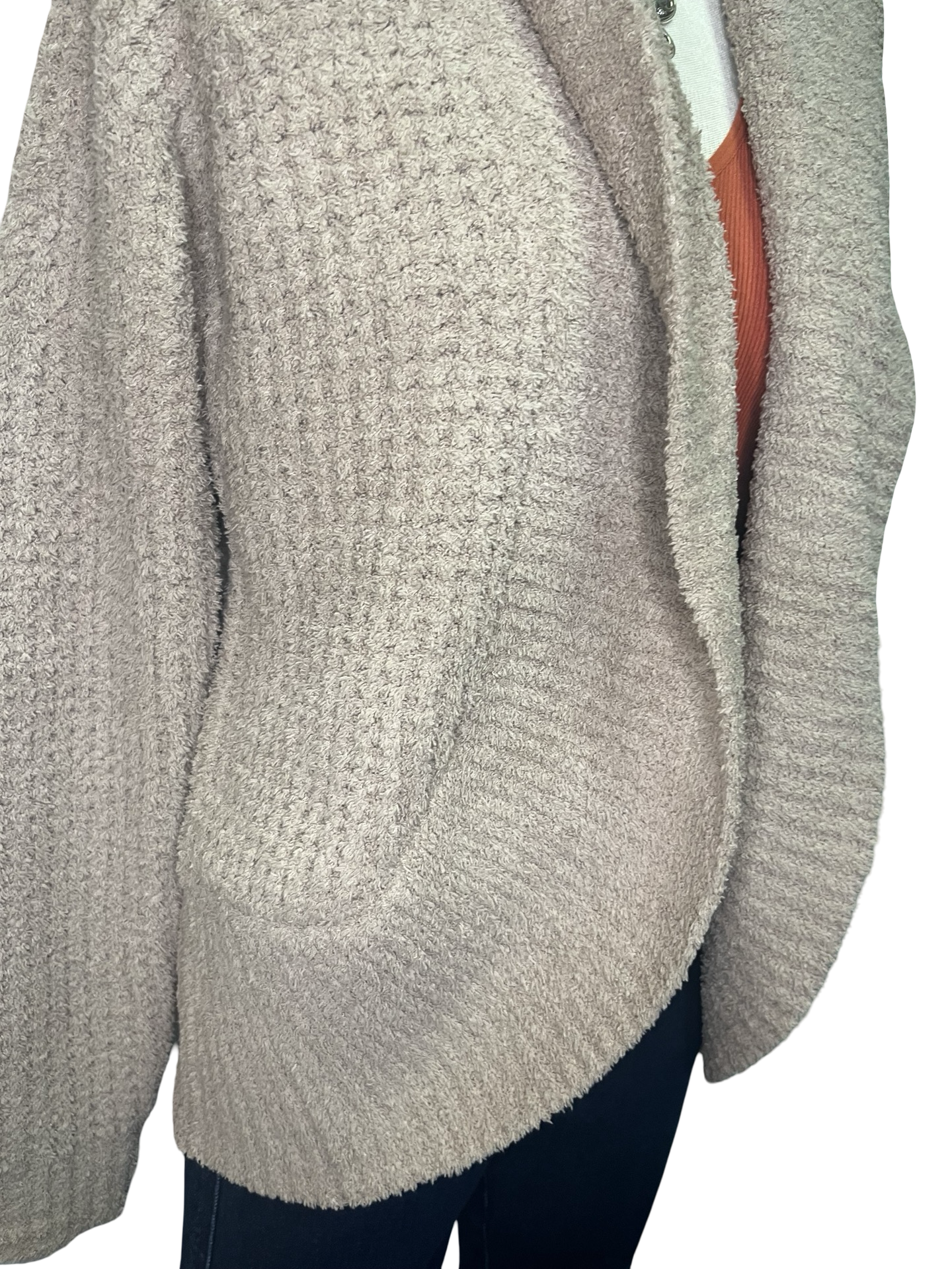 Waffle Marshmallow Cocoon Cardigan Coco