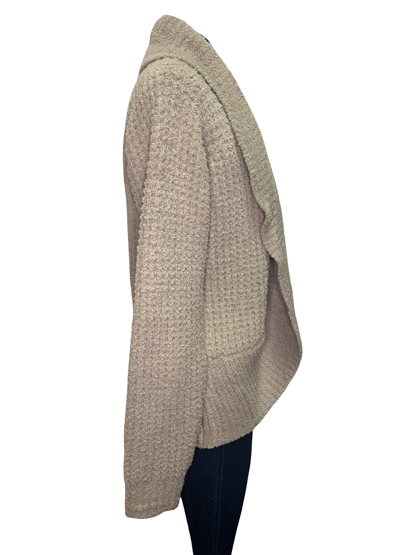 Waffle Marshmallow Cocoon Cardigan Coco