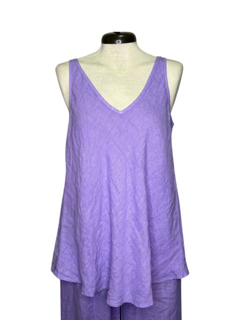 Stacy Linen Swing Cami Lilac