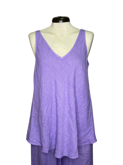 Stacy Linen Swing Cami Lilac