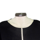 Gibraltar Wide Sleeve Knit with Contrast Trim Top Black/Cream