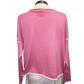 Gibraltar Wide Sleeve Knit with Contrast Trim Top Pink/Cream