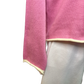 Gibraltar Wide Sleeve Knit with Contrast Trim Top Pink/Cream