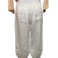 Sicily Carrot Shape Linen Pants White