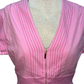 Short Sleeve Zip Up Dress Pink