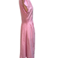 Short Sleeve Zip Up Dress Pink
