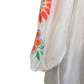 Textured Embroidery Detail Top White