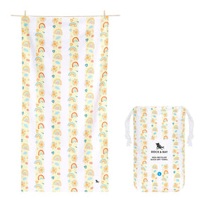 Large Quick Dry Towel -Rainbow Road