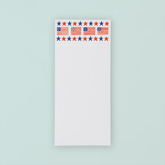 Vintage American Flag List Pad