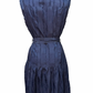 Textured Button Down Midi Dress