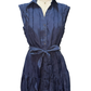 Textured Button Down Midi Dress