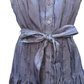 Textured Button Down Midi Dress