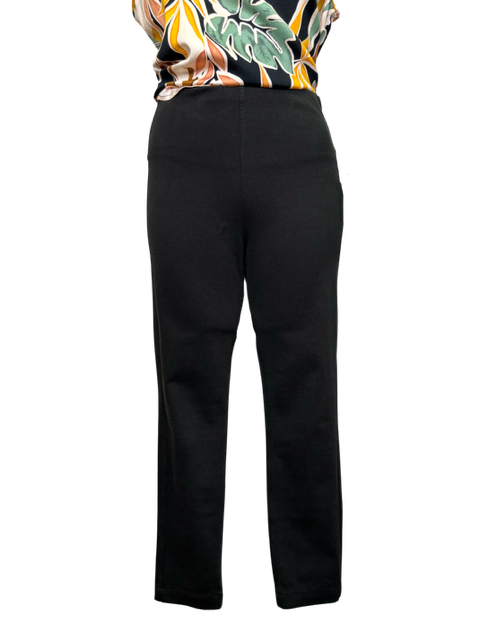 Toothpick Denim Crop in Black