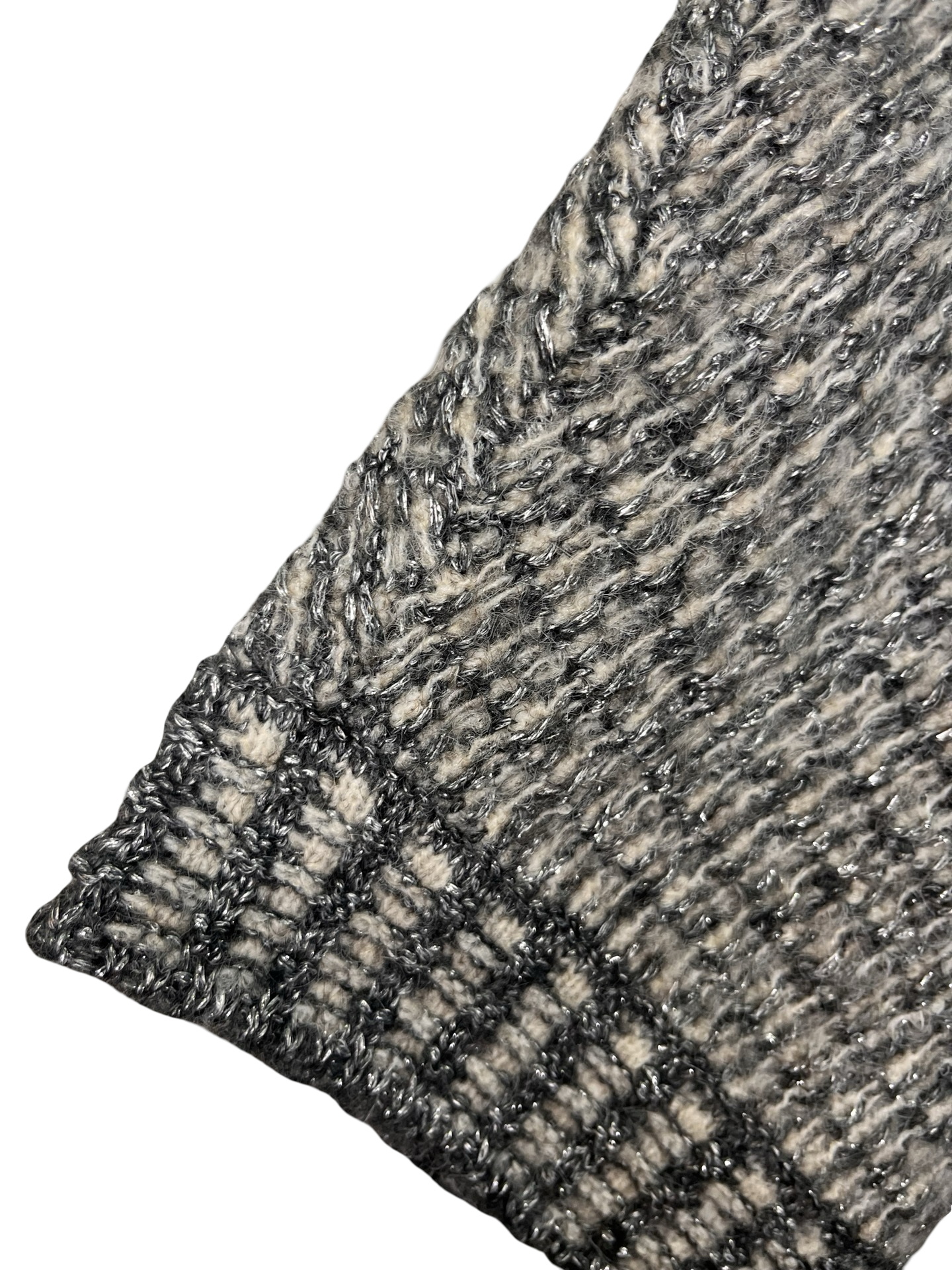 Crew Neck Cap Sleeve Sweater Charcoal