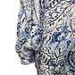 Flowy Dolman Sleeve Blouse Scuba Blue
