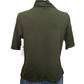 Funnel Neck Elbow Sleeve Knit Top Spruce