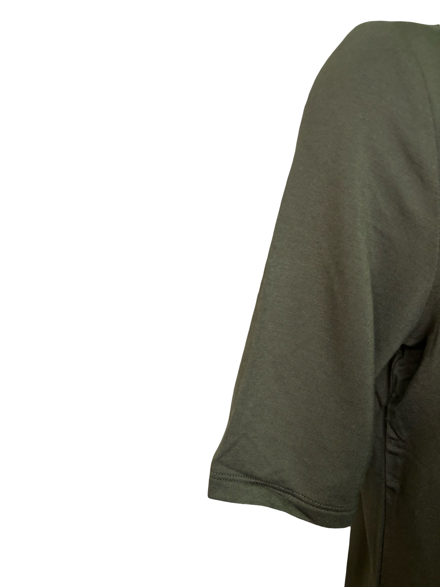 Funnel Neck Elbow Sleeve Knit Top Spruce