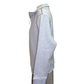 Long Sleeve Zip Funnel Neck Top with Stitching Chambray