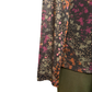 Mesh Turtleneck Lined Top Plum Wine