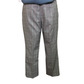 Plaid Bengaline Pull On Kickflare Pants Mist Blue