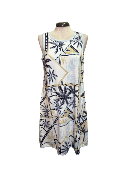Reversible Water/Lt Blue A Line Dress