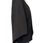 Signature Crepe Flutter Sleeve V Neck Blouse Black