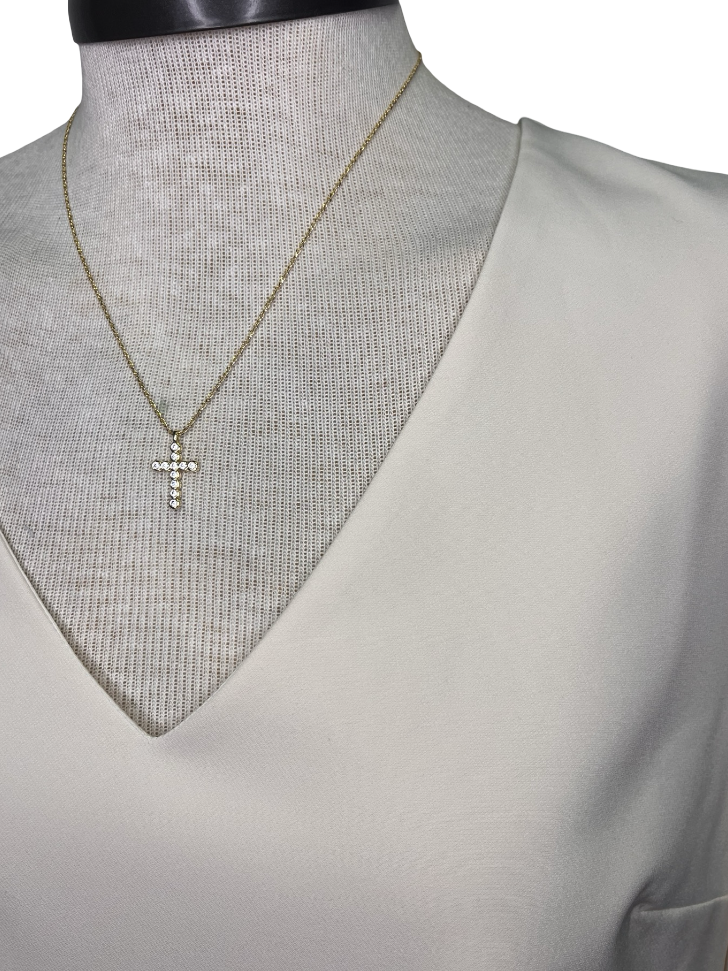 Signature Crepe Flutter Sleeve V Neck Blouse Moonstone
