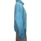 Techno Lux Drop Shoulder Funnel Neck Knit Top Mist Blue