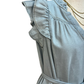 Chambray Ruffle Dress Lt Denim