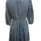 Denim Ruffle Trim Tiered Mini Dress