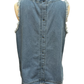 Denim Sleeveless Fringe Hem Top