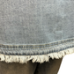 Denim Sleeveless Fringe Hem Top