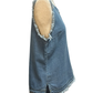 Denim Sleeveless Fringe Hem Top