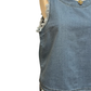 Denim Sleeveless Fringe Hem Top