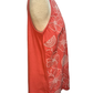 Floral Embroidered Sleeveless Top Carrot